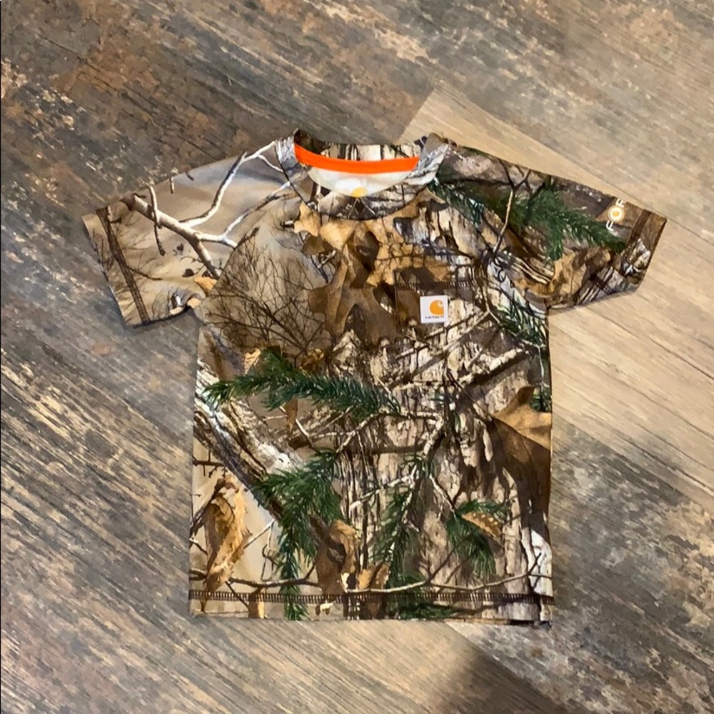 Carhartt 2t camo tee shirt